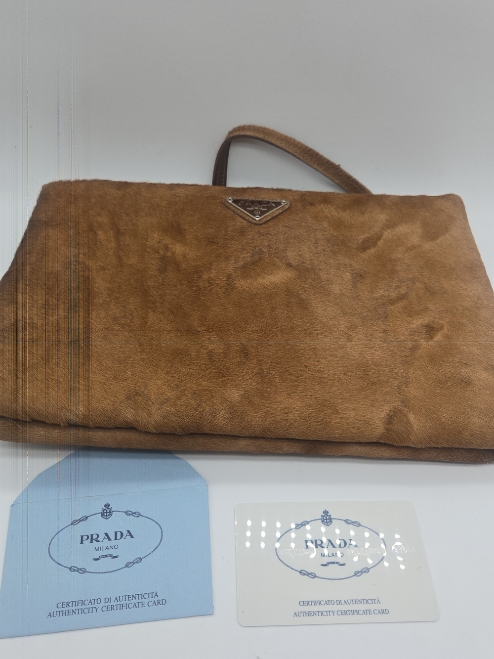 Prada Brown Pony Hair Shoulder Bag - Picture 15 of 16
